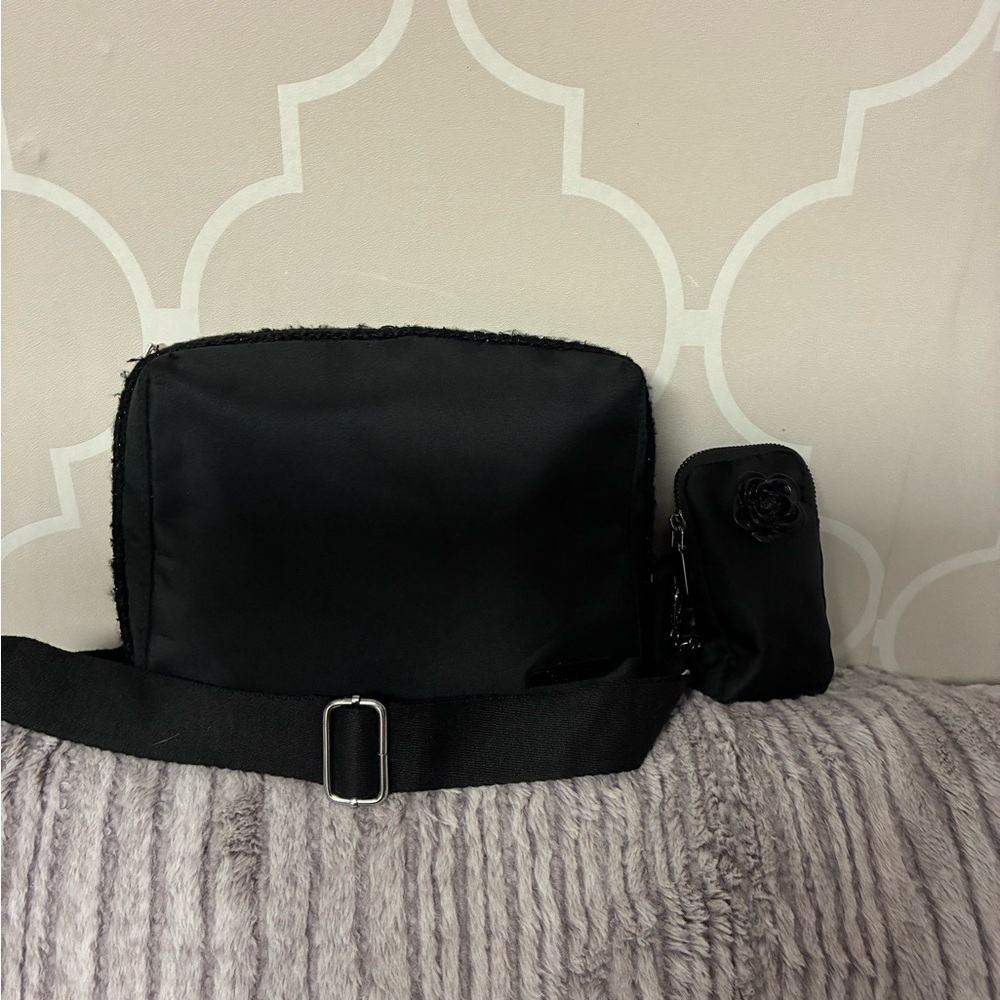 CHANEL Black Belt Bag Duo